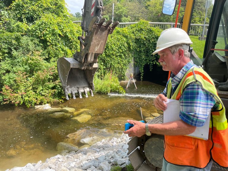 Man oversees cleanup of Dunklee Pond Dam site after dam removal